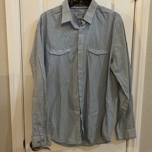 Mens DKNY long sleeve button up shirt